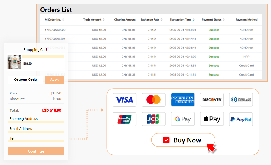全球支付解决方案展示